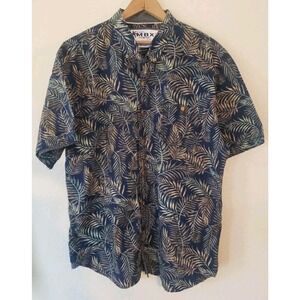 Original MBX Tropical Short Sleeve Shirt with Floral Pattern Size 2XL XXL Palm